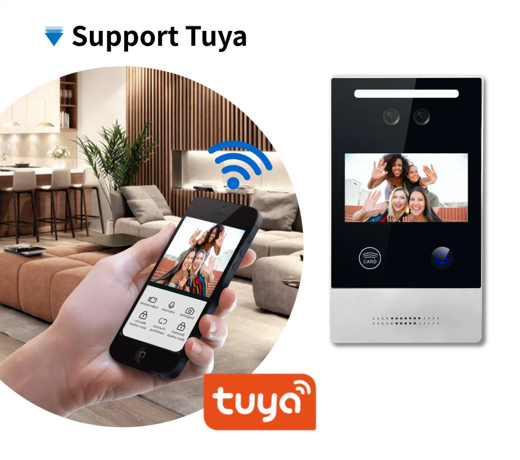 Video Door Phone Tuya Intercom Smart Doorbell Camera Door Video Intercom System