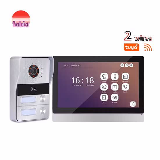 Стабильная 2-проводная видеодомофонная система с цветным экраном CCTV видеодомофон домофон